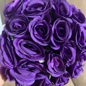 3 Purple Rose Bouquets